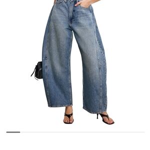 Good American Blue Wide-Leg Jeans